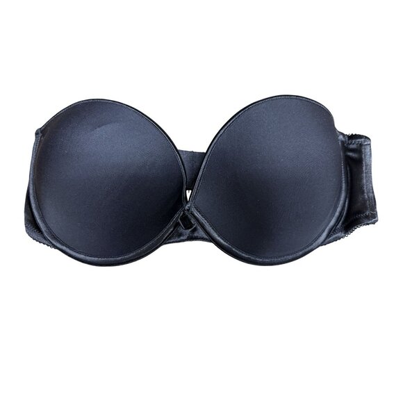 Bali Black Strapless Underwire Bra Size 34C Nylon Spandex Womens Intimates - Picture 1 of 4
